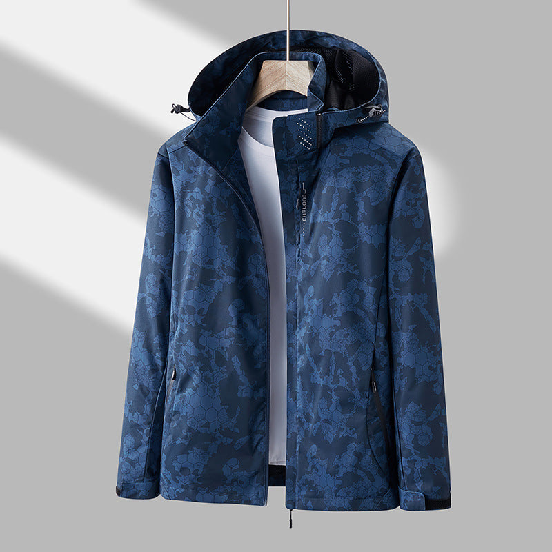 Palmer - Unisex Windjacke mit Kapuze und Muster