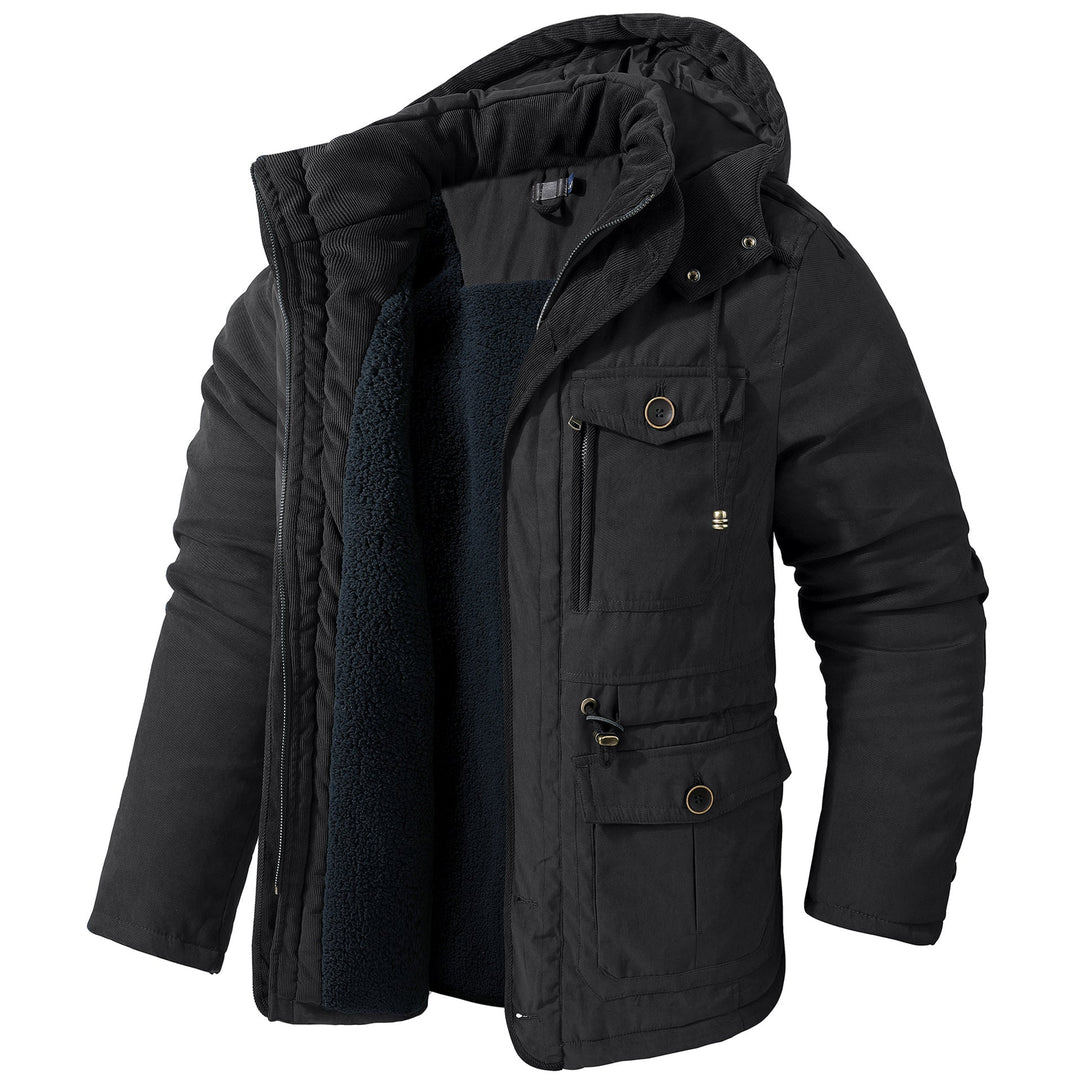 Daren - Warme Herrenjacke mit Kapuze