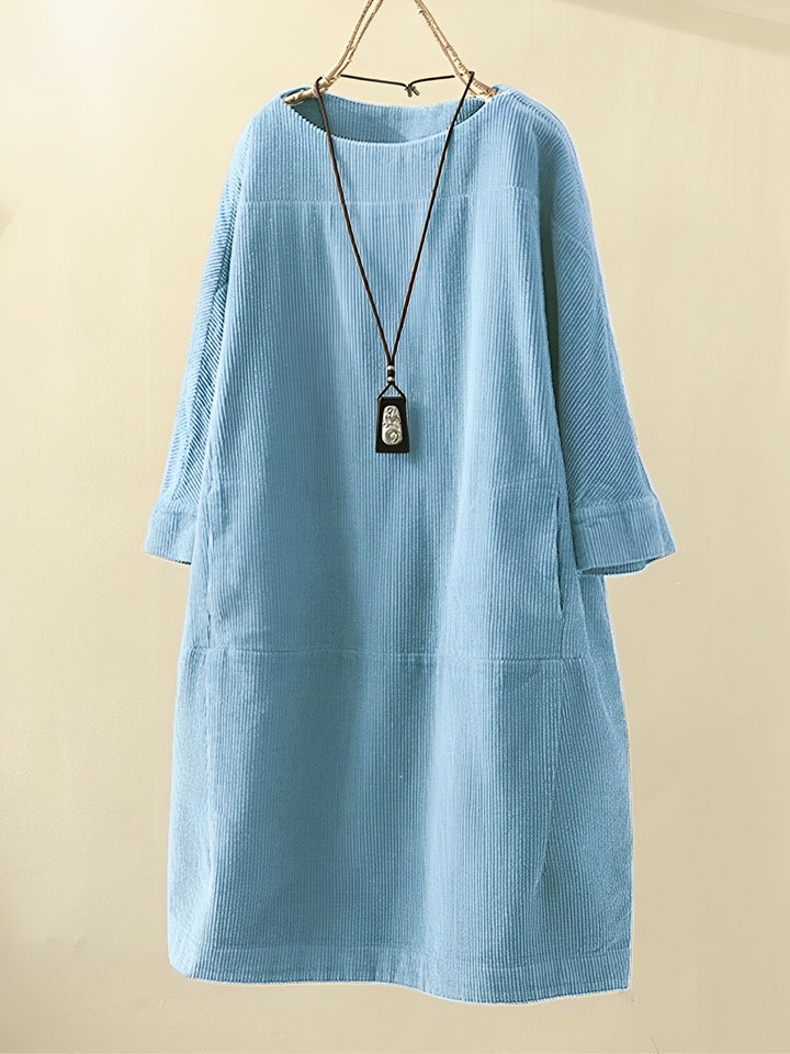 Amie - Leichtes, weites Damen-Cordkleid
