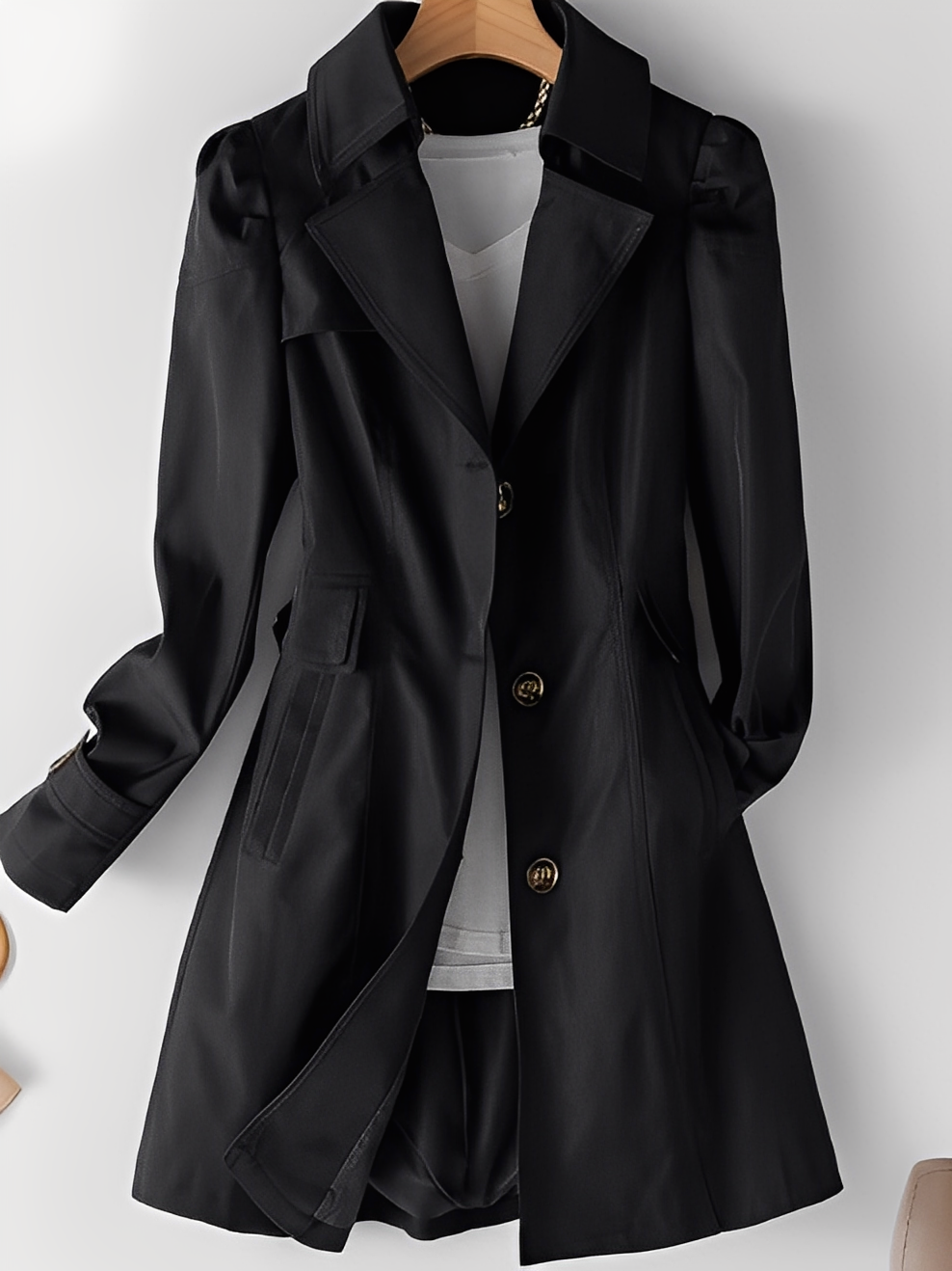 Hillary - Bequemer Kaschmir-Trenchcoat für Frauen