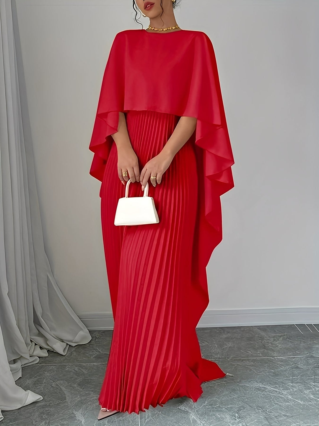 Katherine - Elegantes, locker sitzendes langes Kleid für Damen
