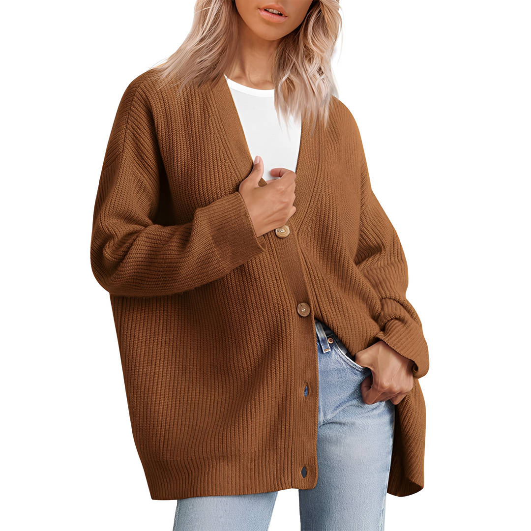 Christal - Komfortabler, weit geschnittener Damen-Cardigan