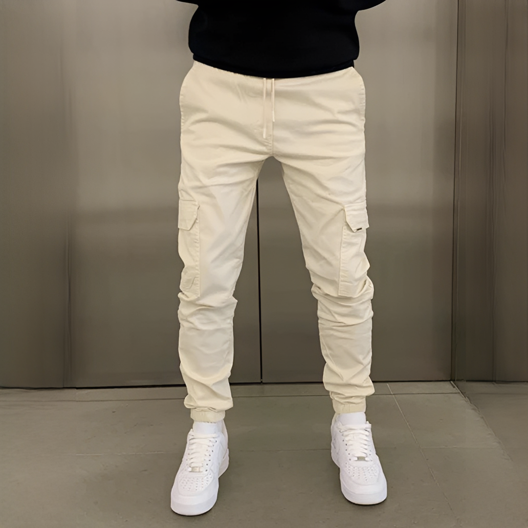 Khalid - Elastische Cargo-Hose für Herren