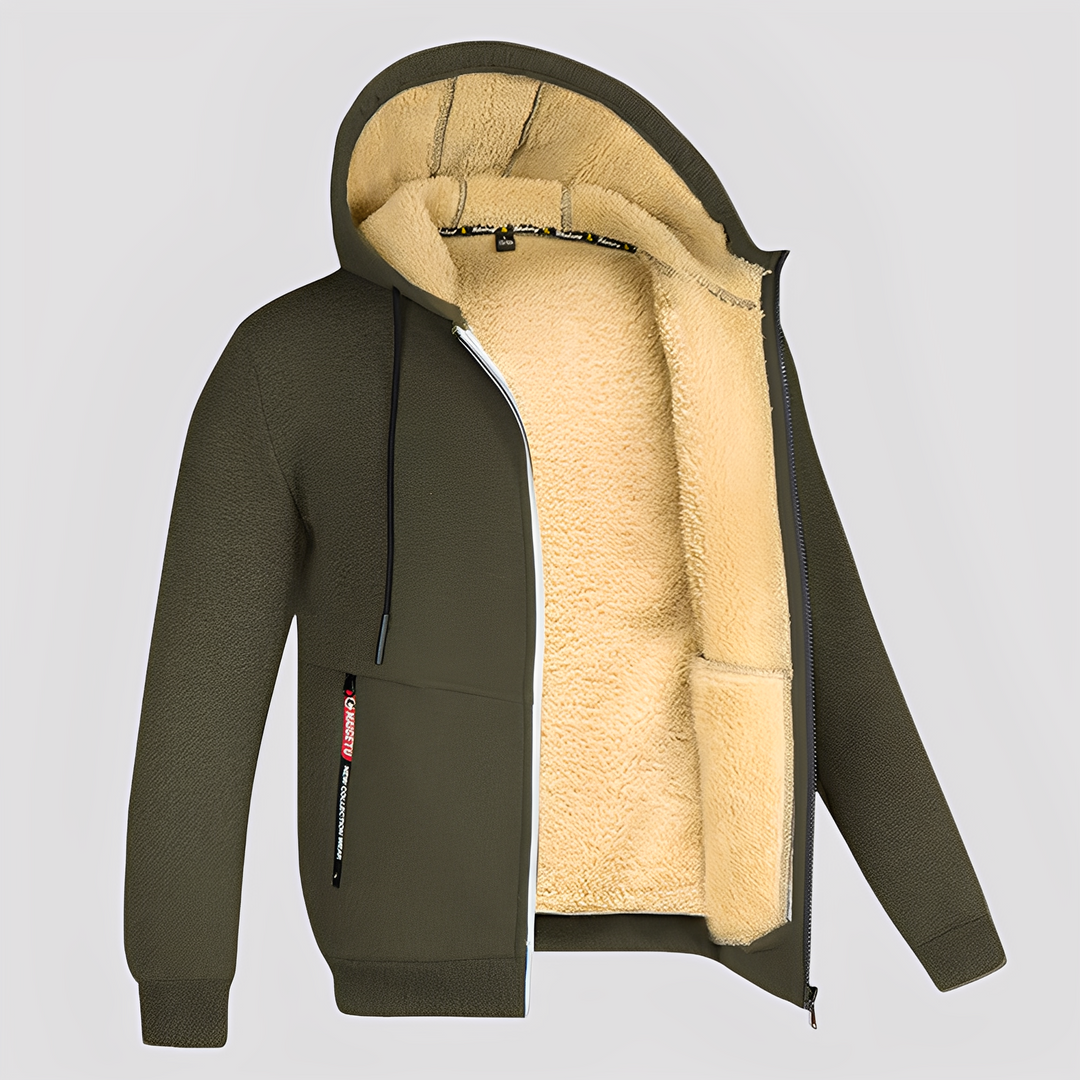 Waldo - Schlichter Herren-Hoodie mit Fleece-Futter