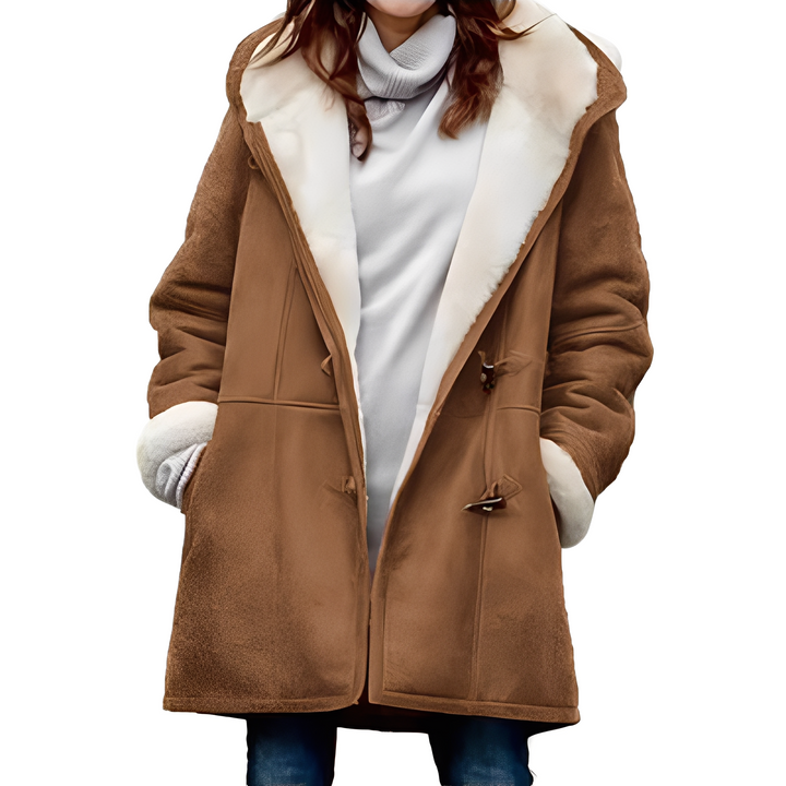 Madilyn - Freizeit-Dufflecoat mit Kapuze für Damen