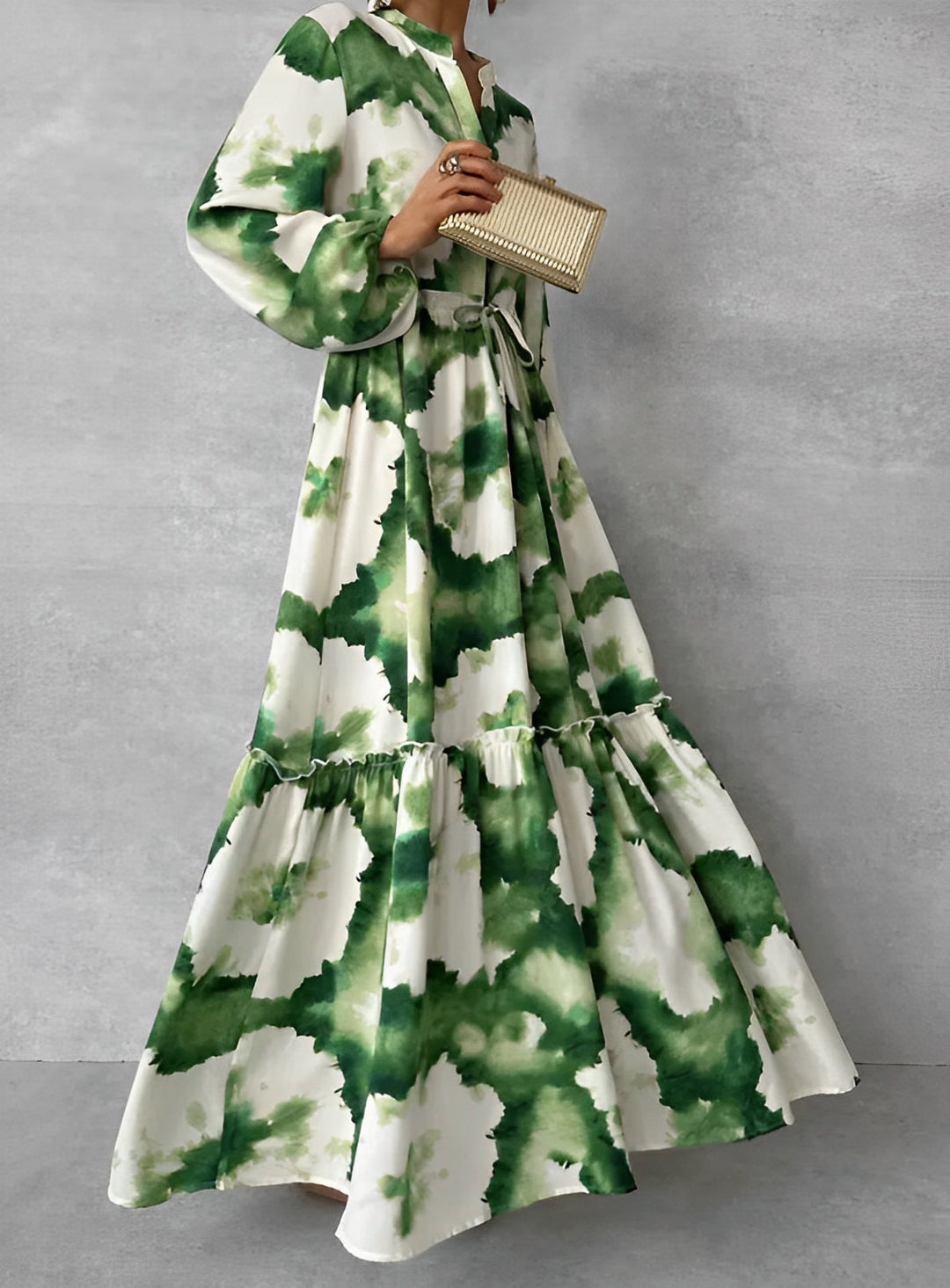 Julia - Langes Kleid mit Druck für Damen