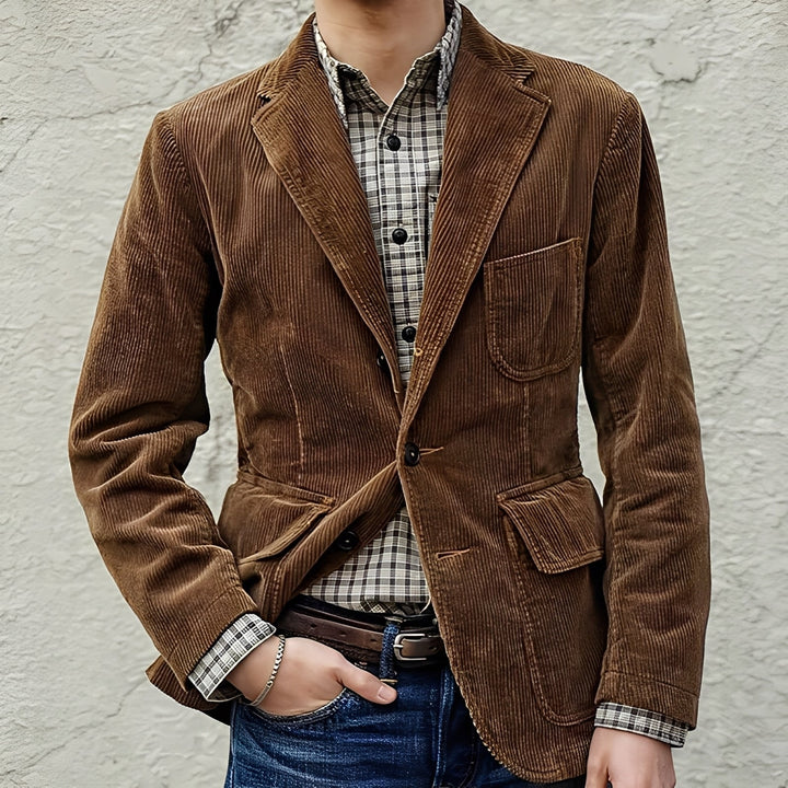 Dalton - Bequeme Wolljacke mit Taschen für Männer