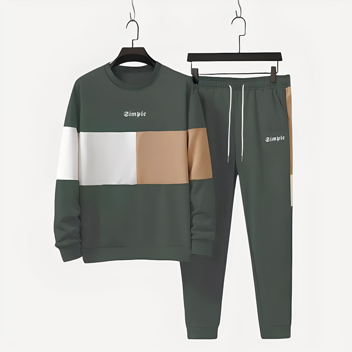 Charlton - Elegantes Herren-Sportset mit Farbblock-Design