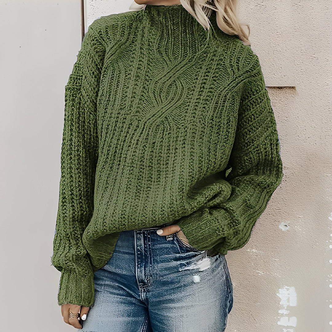 Colleen - Bequemer Damenpullover mit hohem Hals