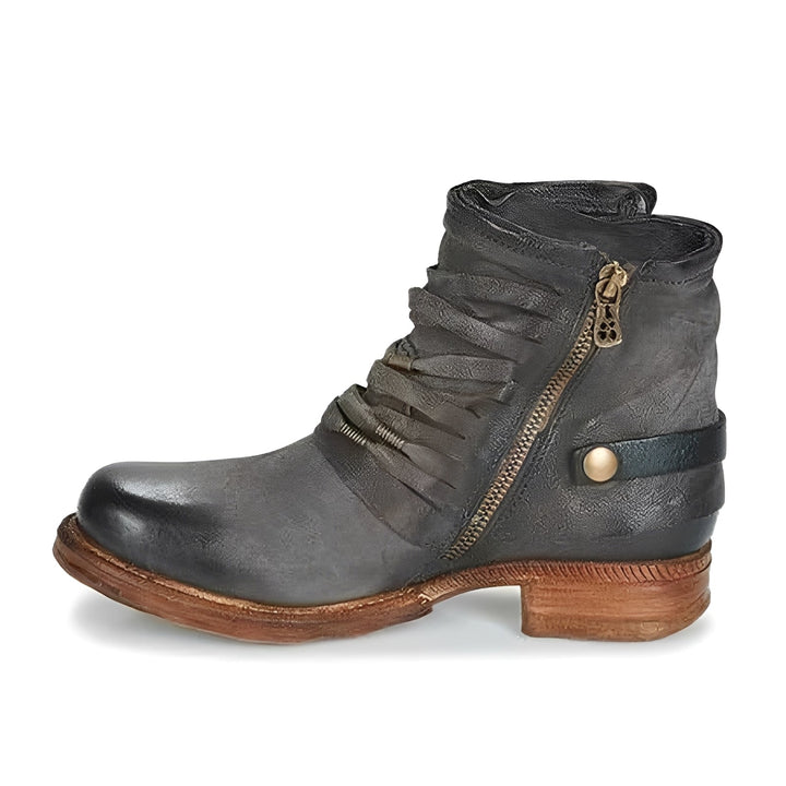 Jacqueline - Trendige Lederstiefeletten für Damen