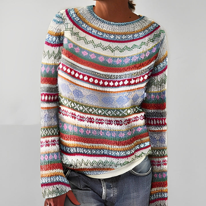 Heather - Traditioneller Damenpullover mit Design