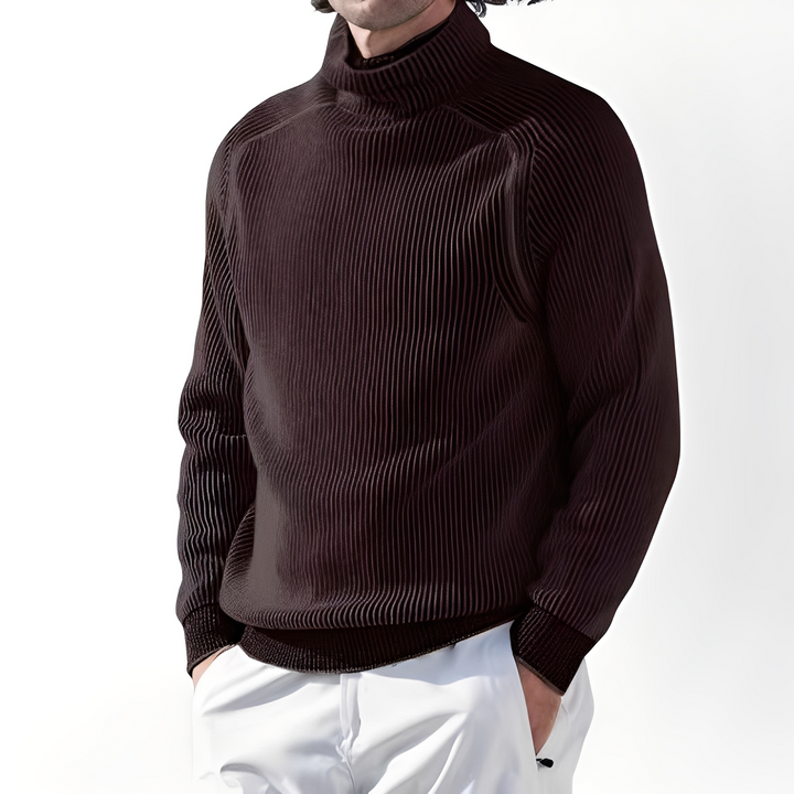 Jarrett - Herren Kaschmirpullover mit hohem Kragen