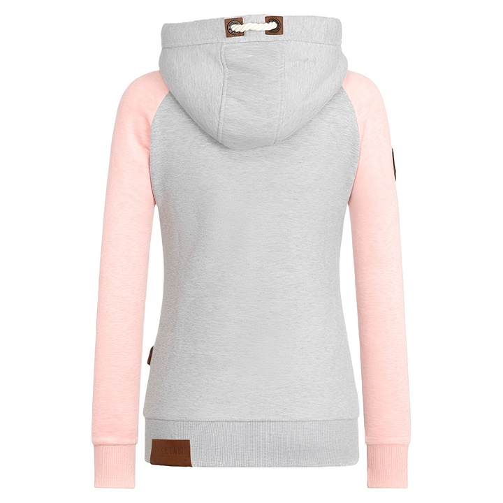 Elinor - Bequemes Damen-Kapuzen-Sweatshirt mit Reißverschluss