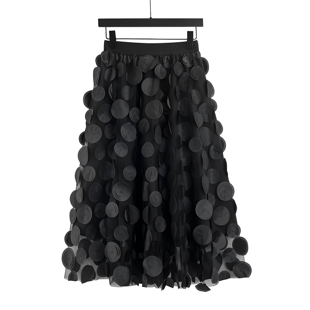 Haylee - Eleganter Midirock aus Mesh für Frauen