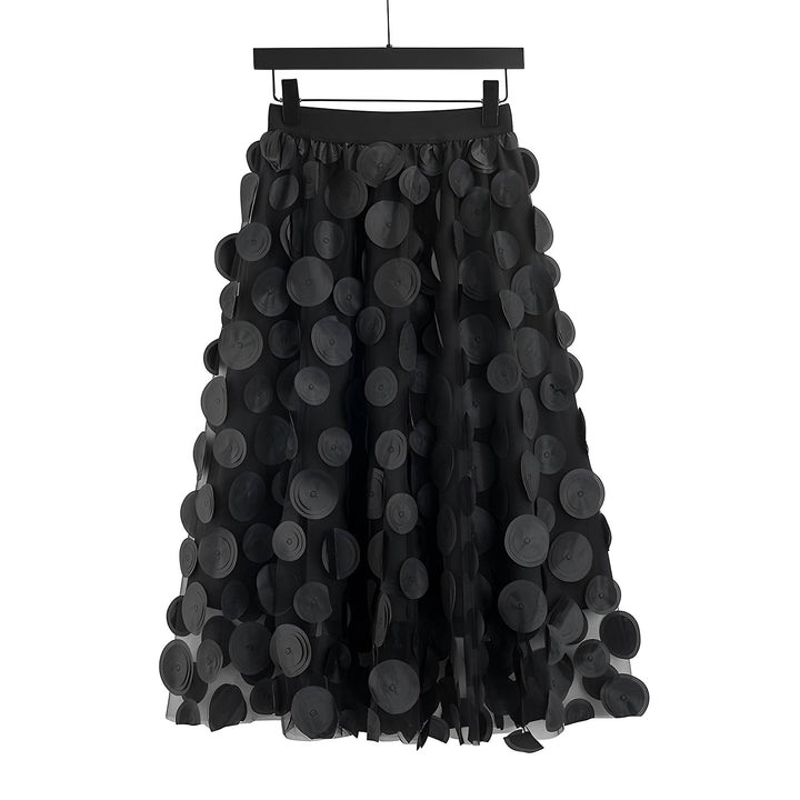 Haylee - Eleganter Midirock aus Mesh für Frauen