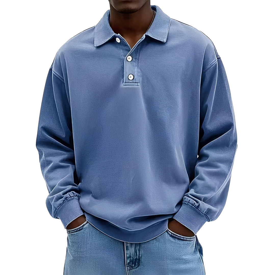 Chris - Klassisches, dickes Herren-Langarmshirt