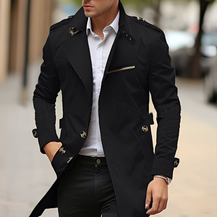 Ansel - Schicker Herren-Trenchcoat mit Kragen