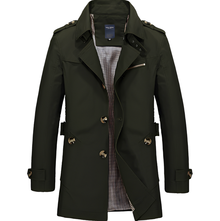 Kolton - Stilvoller Windbreaker-Trenchcoat für Männer