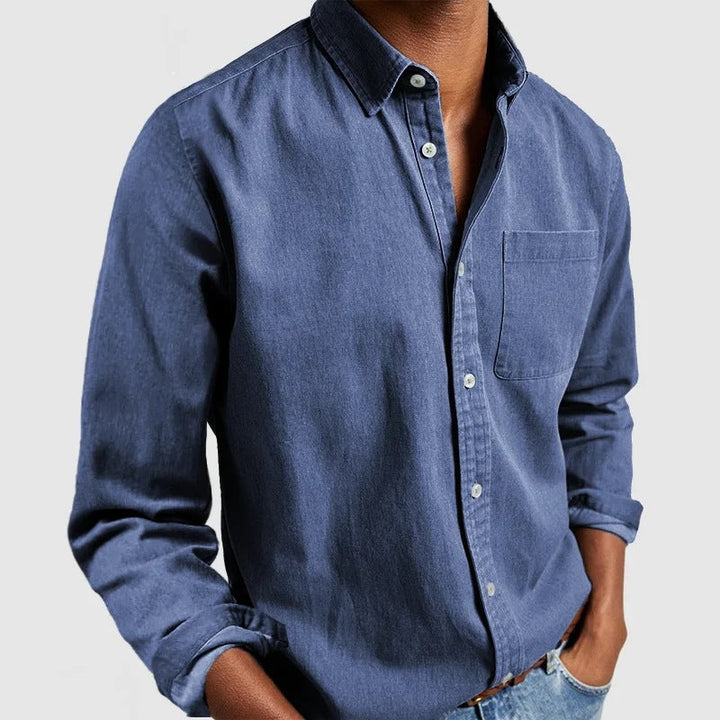 Maxime - Bequemes Jeanshemd aus weichem Stoff
