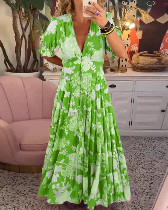 Irene – Schmeichelndes Kleid mit Gummizug in der Taille