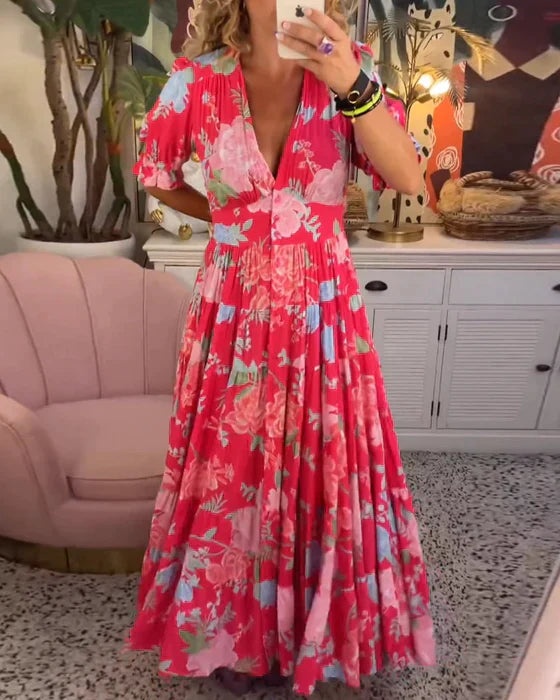 Irene – Schmeichelndes Kleid mit Gummizug in der Taille