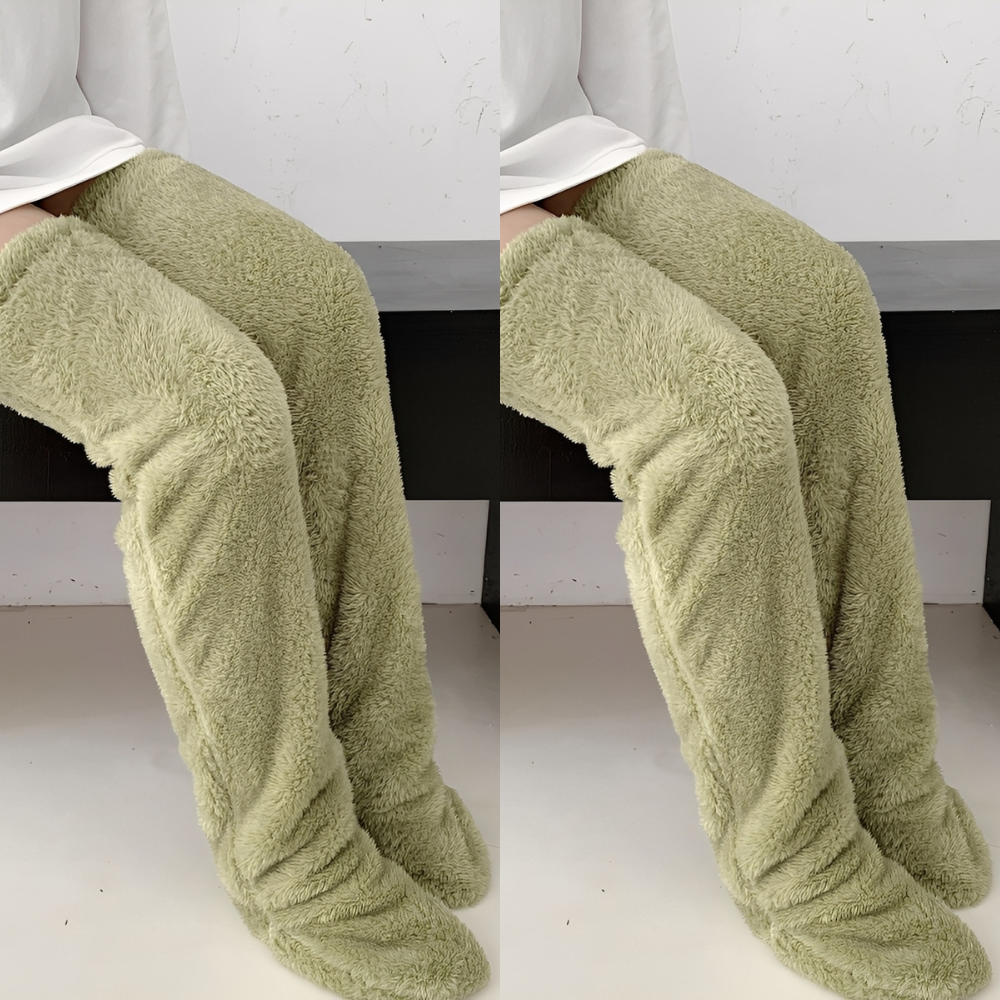 Camellia - Warme, überkniehohe Wintersocken für Damen