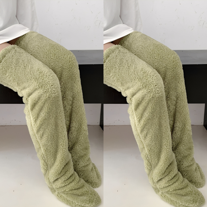 Camellia - Warme, überkniehohe Wintersocken für Damen