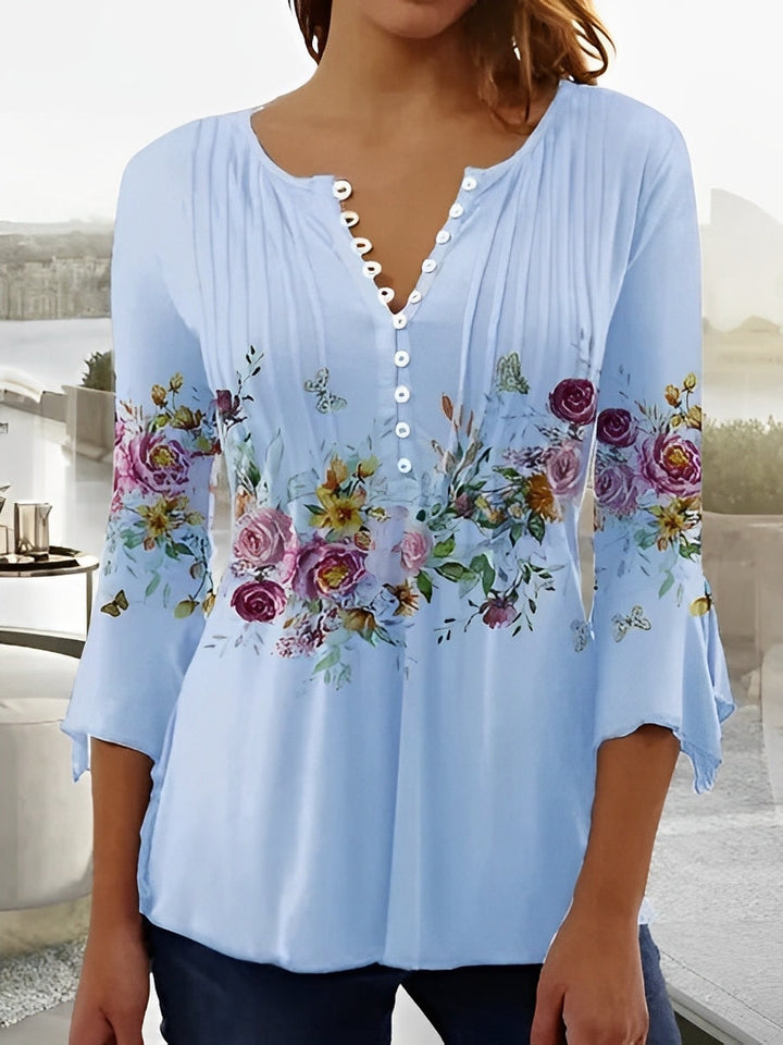 Eloise - Elegantes Damenoberteil mit Blumenmuster