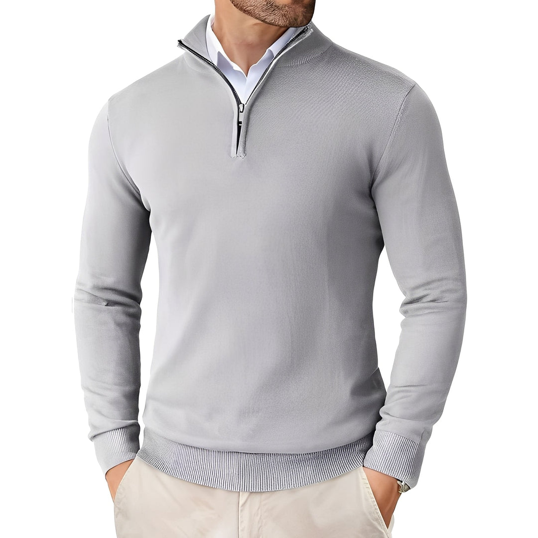 Darell - Stilvoller Herren-Strickpullover mit Reißverschluss