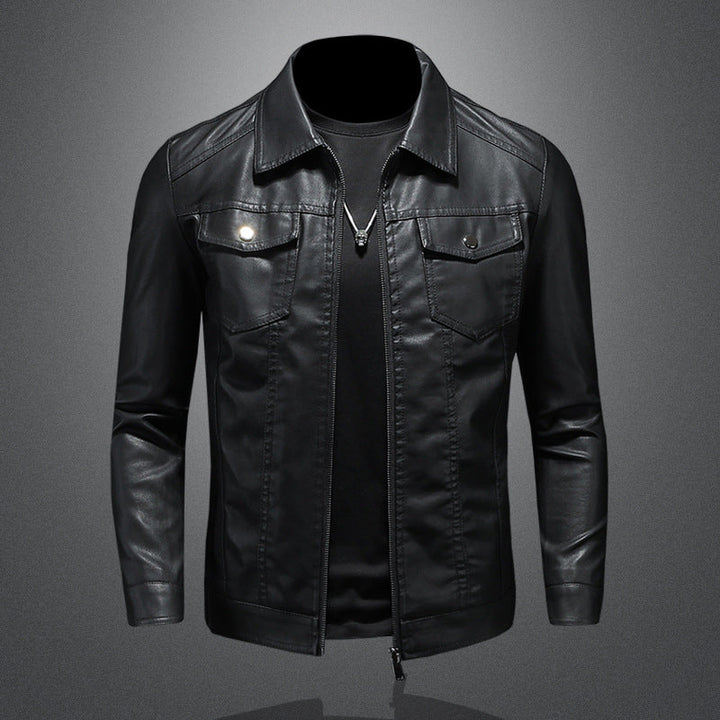 Nelson - Modische Biker-Lederjacke für Männer