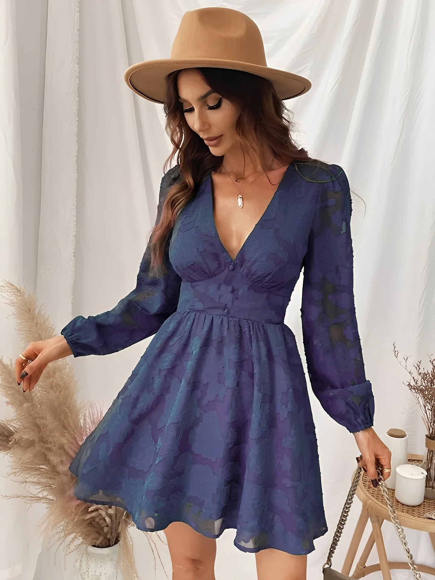 Thea - Elegantes Mini-Kleid mit A-Linie für Damen