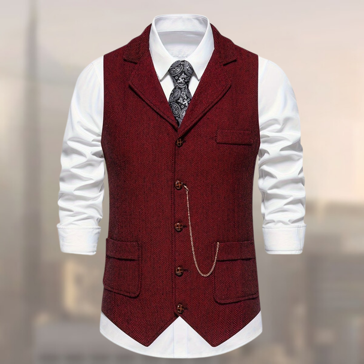 Lincoln - Gilet Chevron Retro Modern