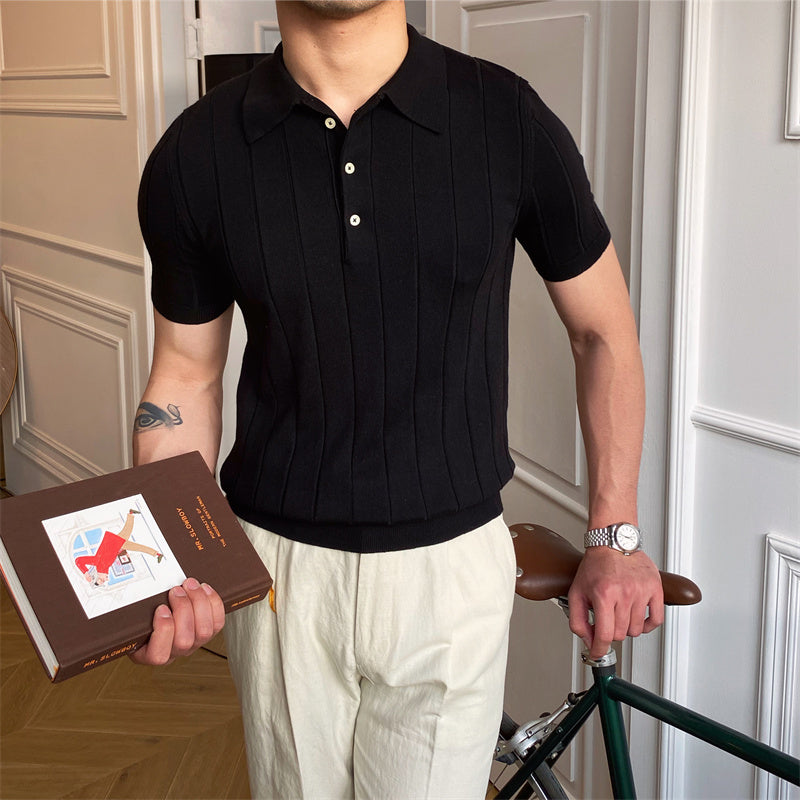 Tyrone - Herren-Poloshirt aus lässigem Strick