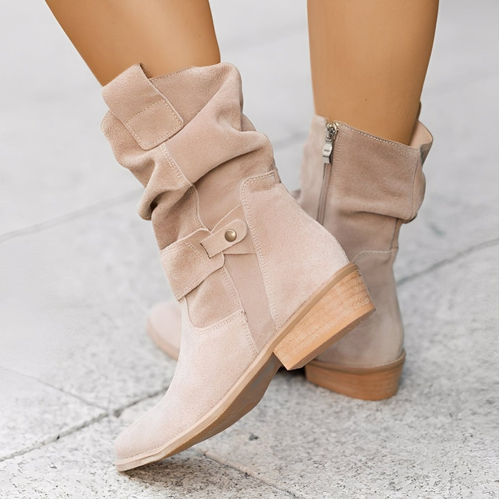 Celestine - Stilvolle kurze Damenstiefel mit abgerundeter Spitze