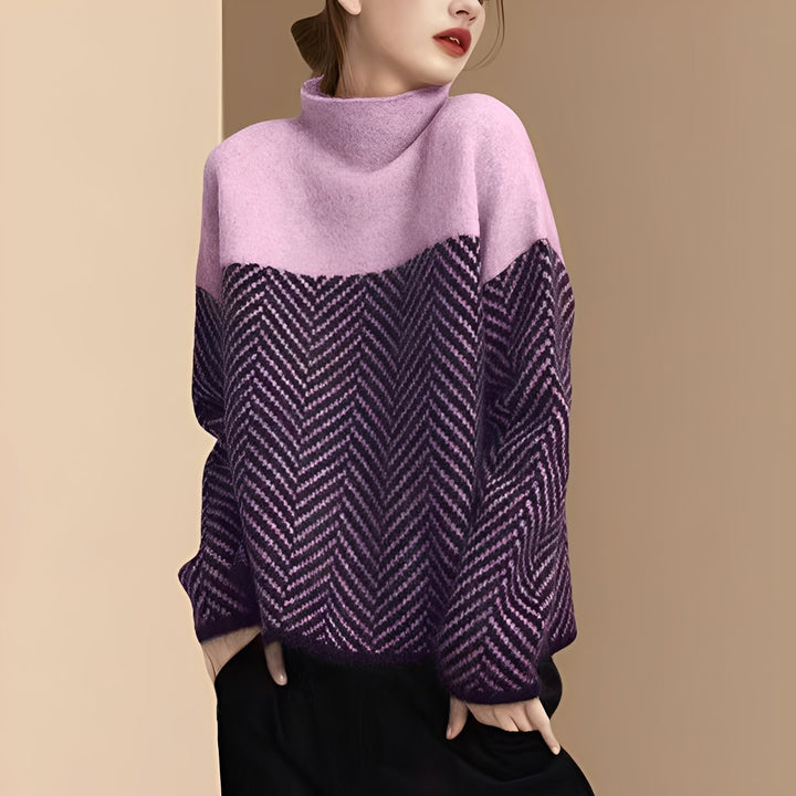 Antonia - Schicker Patchwork-Pullover für Frauen