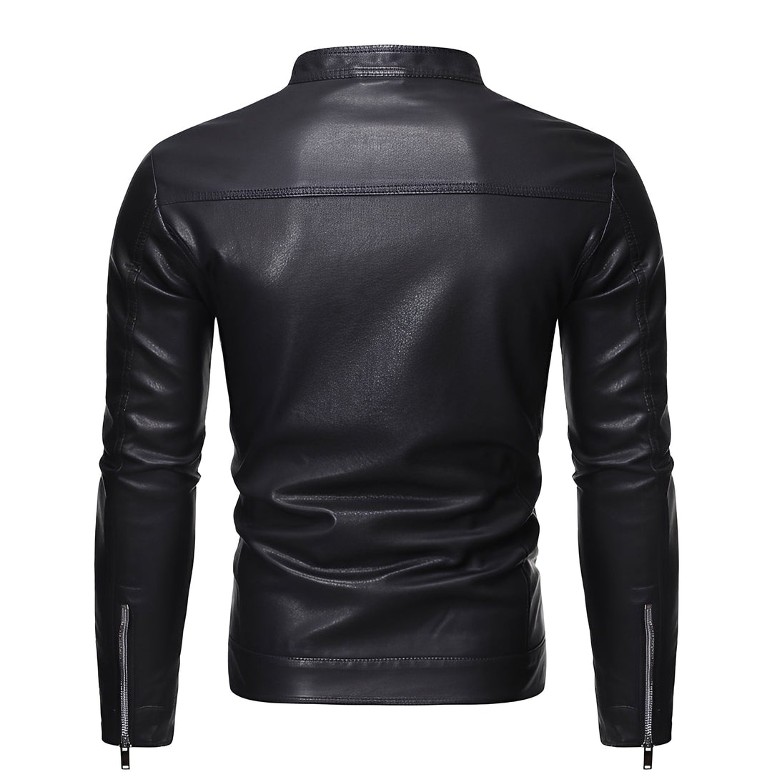 Theodore - Robuste, eng anliegende Herrenlederjacke