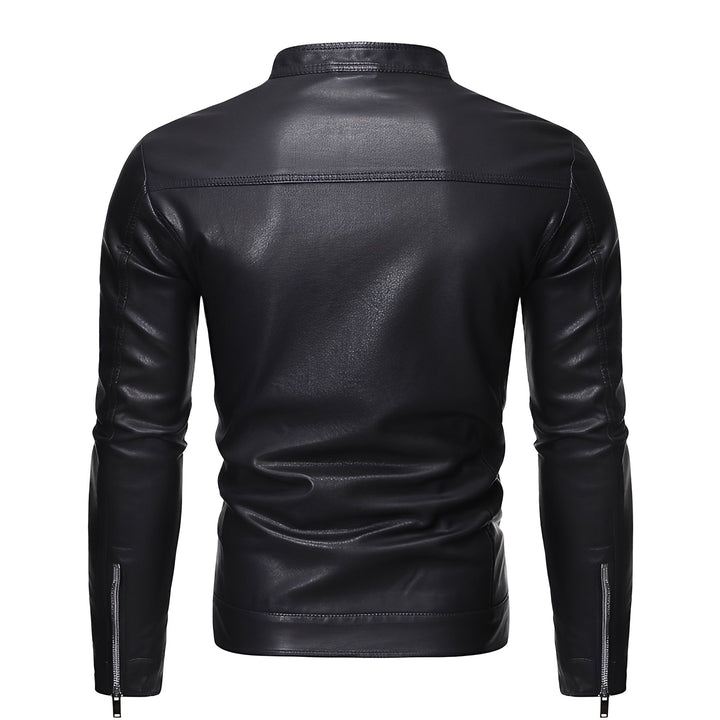 Theodore - Robuste, eng anliegende Herrenlederjacke