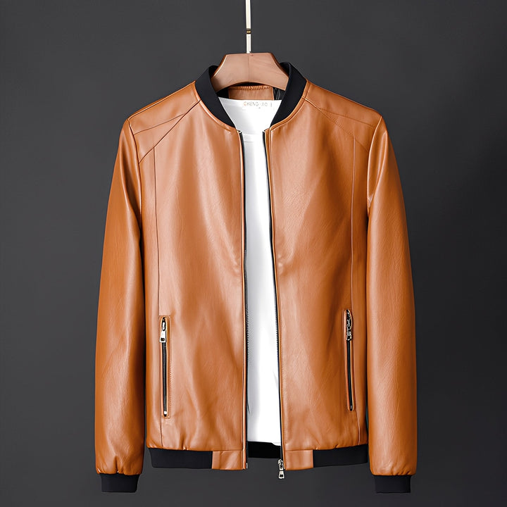 Jeremy - Modische Herren-Biker-Lederjacke