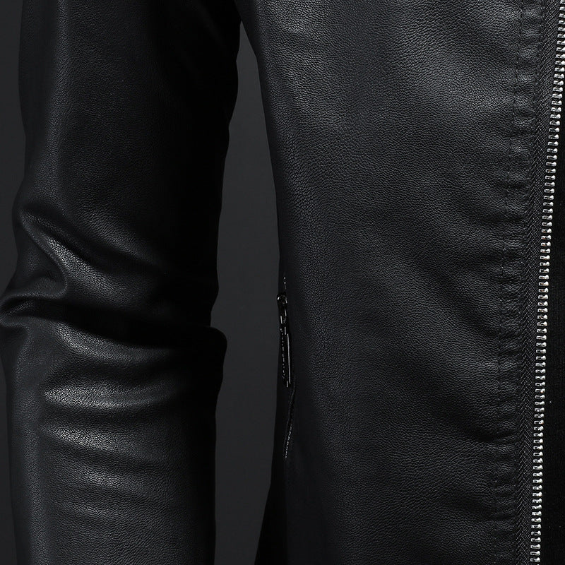 Wendell - Elegante, schmal geschnittene Herren-Lederjacke