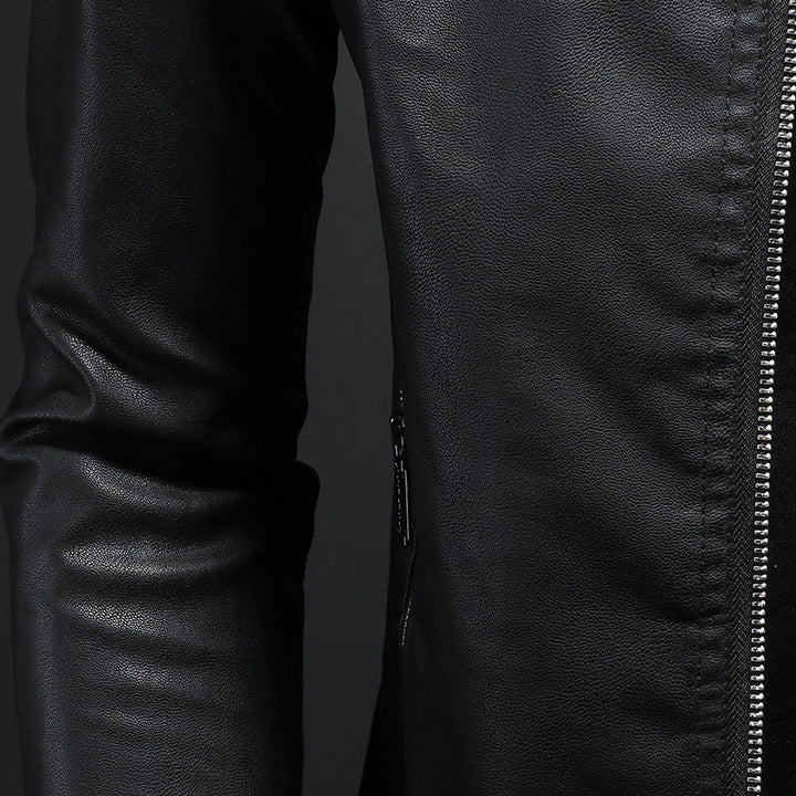 Wendell - Elegante, schmal geschnittene Herren-Lederjacke