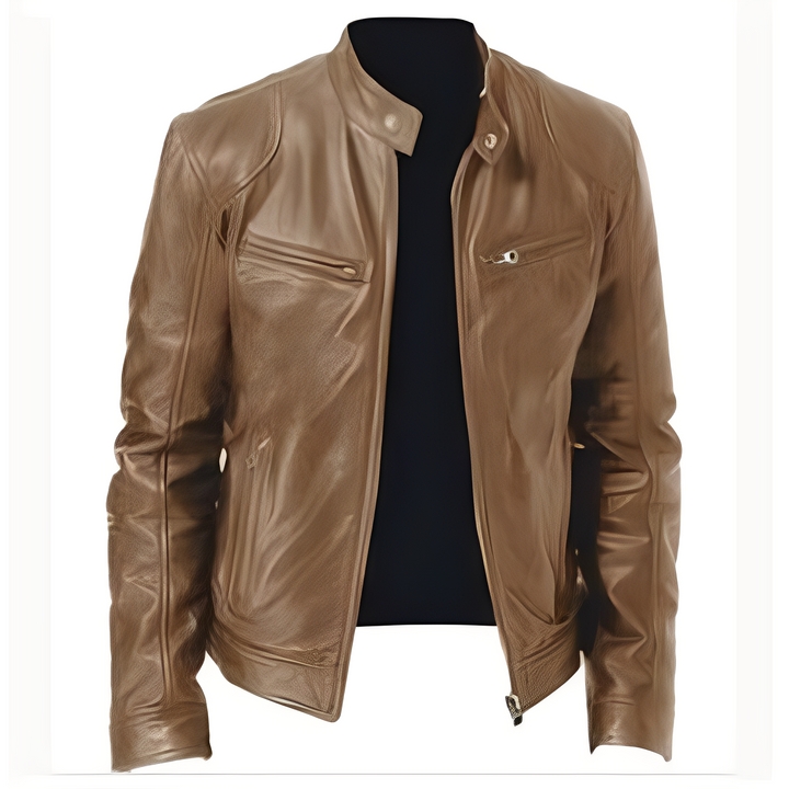 Jaron - Moderne Herren PU-Lederjacke