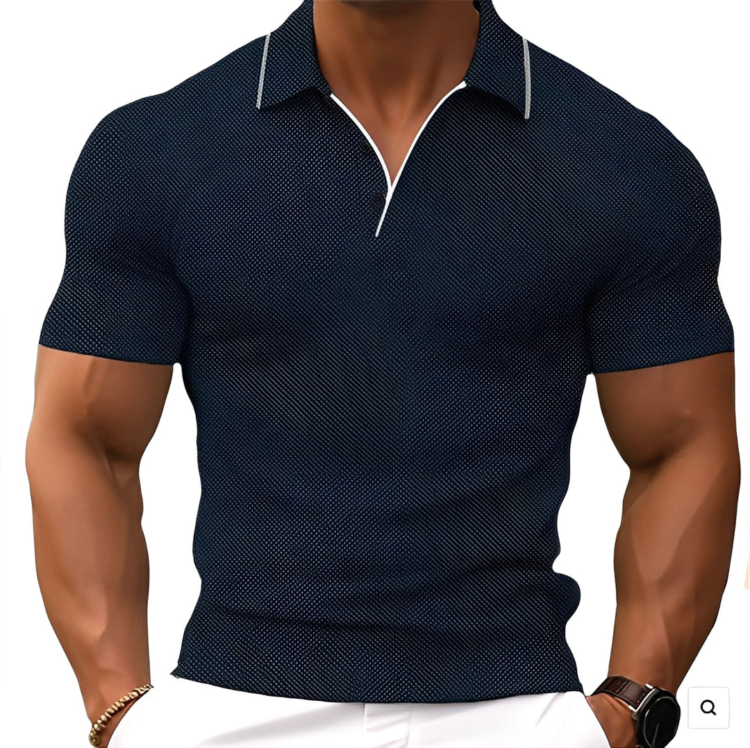 Florence - Lockeres Herren-Poloshirt mit Knöpfen