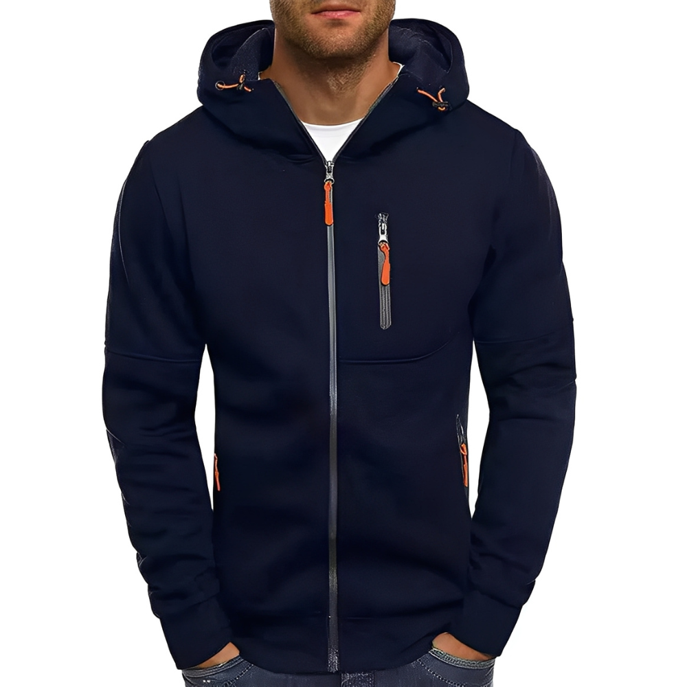 Miller - Bequeme Herren-Kapuzenjacke mit Reißverschluss