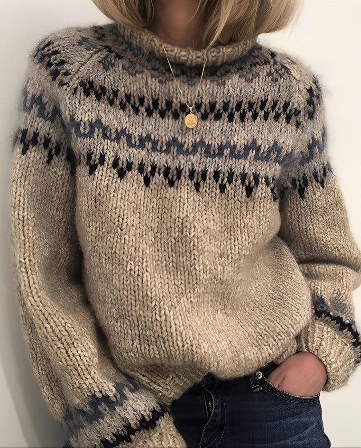 Macey - Damenpullover aus grobem Strick