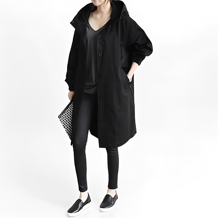 Giselle - Frauen-Regenjacke mit Kapuze, wasserfest