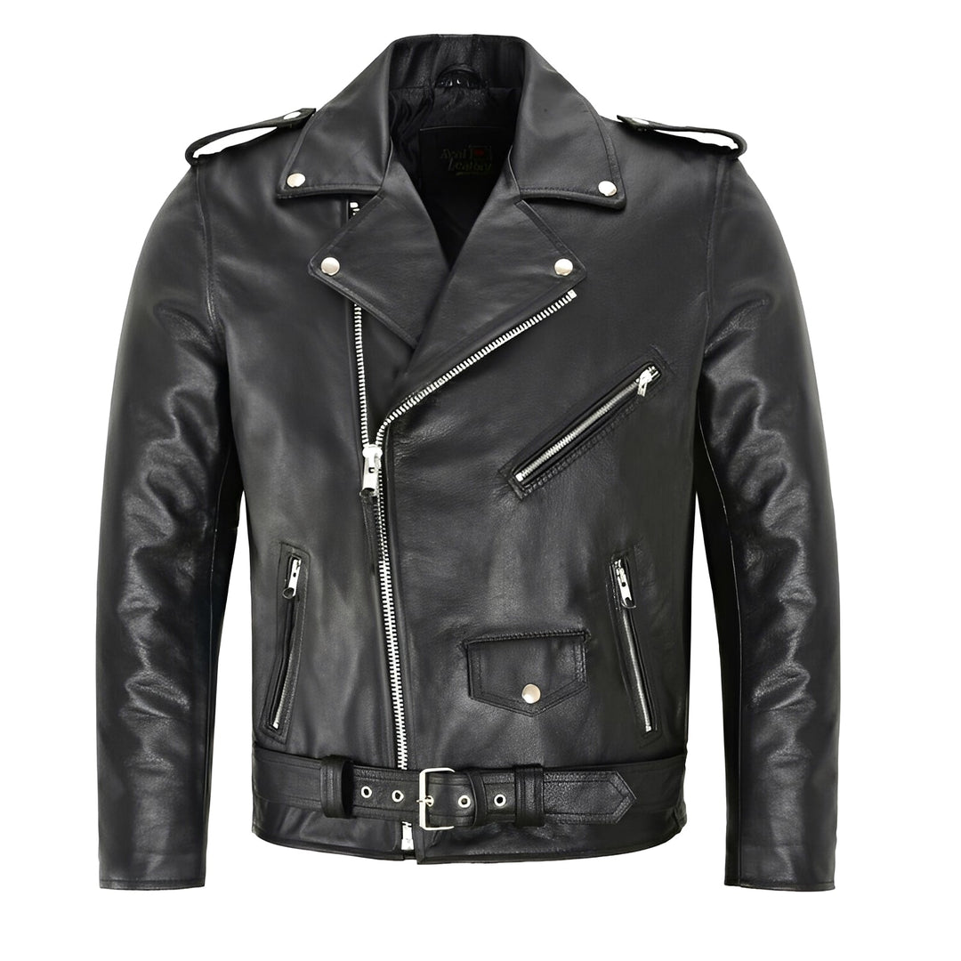 Elwin - Herrenlederjacke mit vielen Taschen