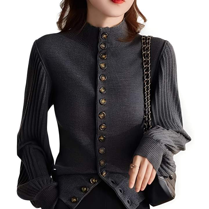 Adelyn - Weites Strickoberteil mit Lampenärmeln für Damen