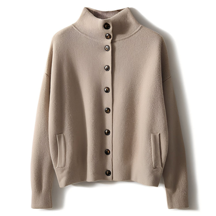 Evelynn - Eleganter Damenpullover mit hohem Kragen