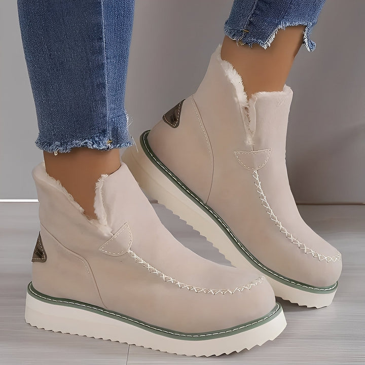 Ashlee - Warme Winterstiefel für Damen mit Keilabsatz