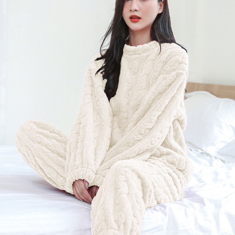 Kathryn - Bequemer, weicher Fleece-Pyjama für Damen